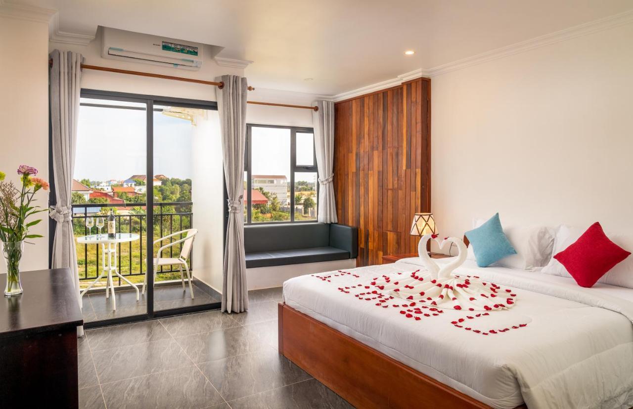 Apartemen 400 m² dengan 1 kamar tidur dan 1 kamar mandi pribadi di Sala Kamreuk Siem Reap Bagian luar foto